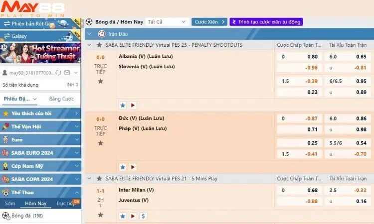 May88 luôn cố gắng cung cấp tỷ lệ cược cạnh tranh và hấp dẫn